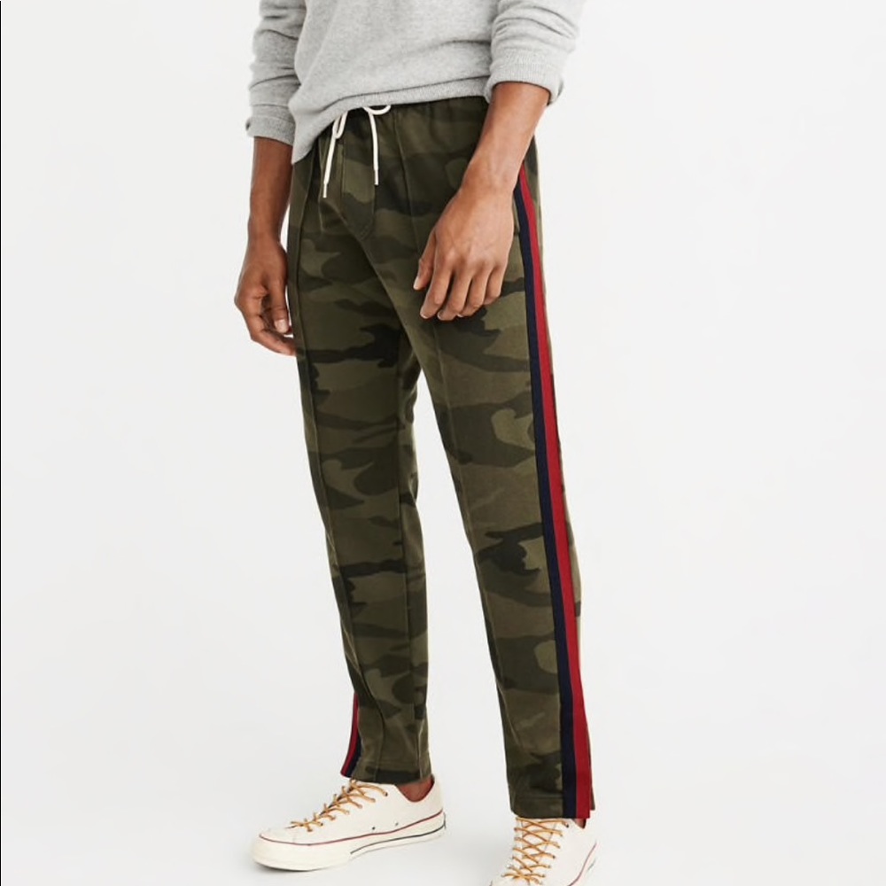 Logo tape track pants-Unisex